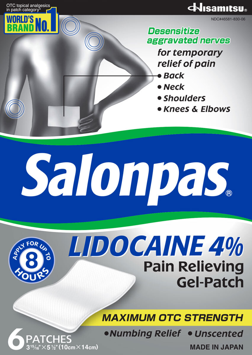 Salonpas — Salonpas LIDOCAINE (5 Pack Bundle) Pain Relieving Maximum Strength Gel Patch