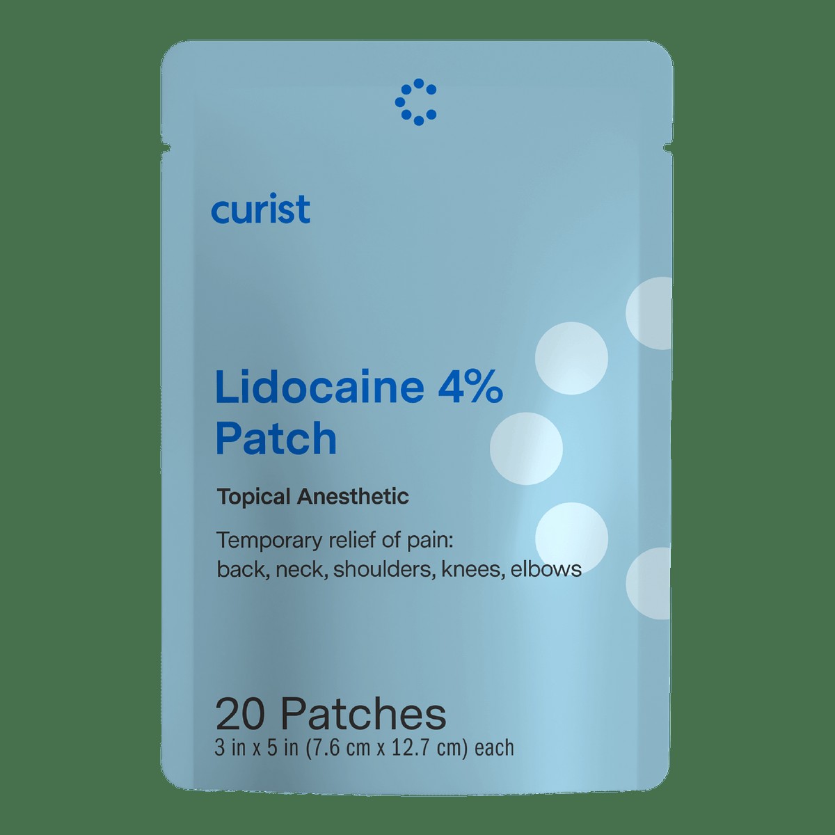Curist — Curist Super Stick Lidocaine Patches Topical Pain Relief — 20 Patches (1 Pack, 3x5, 4% Lidocaine)